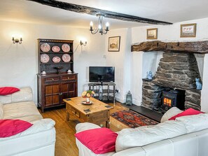 Fireplace - 3 bedroom accommodation in Bala (Bala)