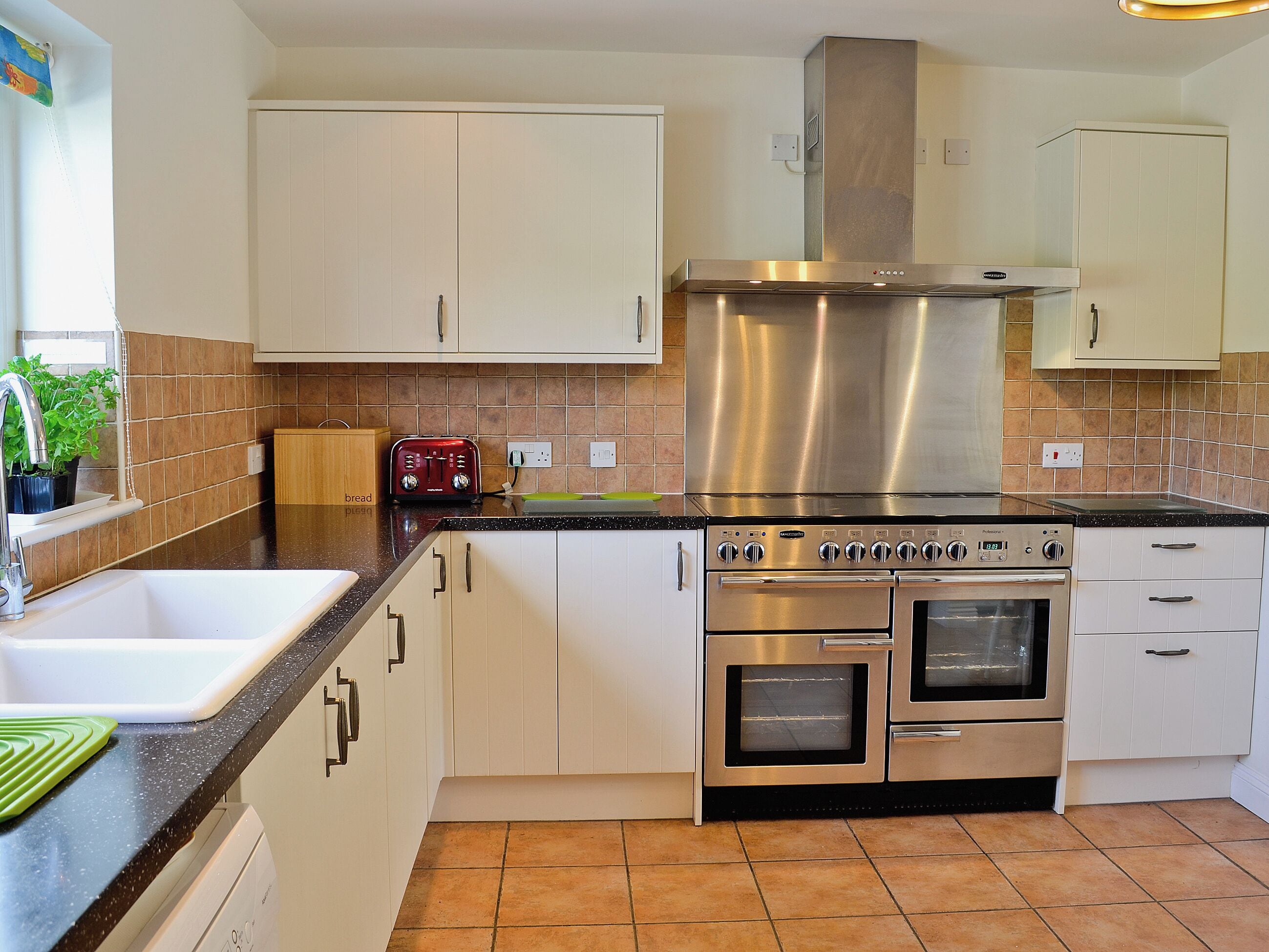 Dishwasher, high chair, cookware/dishes/utensils