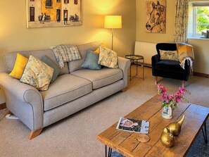 TV, fireplace - 2 bedroom accommodation in North Chideock, near Bridport (North Chideock, near Bridport)