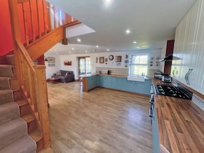 Dishwasher, high chair, cookware/dishes/utensils
