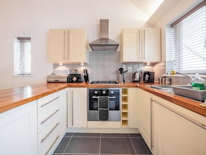 Dishwasher, highchair, cookware/dishes/utensils