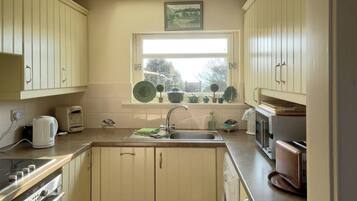 Dishwasher, high chair, cookware/dishes/utensils