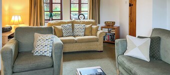 A detached farmhouse with views down the Derwent Valley.