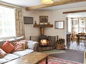 TV, fireplace - 4 bedroom accommodation in Newent, Forest of Dean (Newent, Forest of Dean)