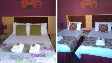 Desk, free WiFi, bed sheets
