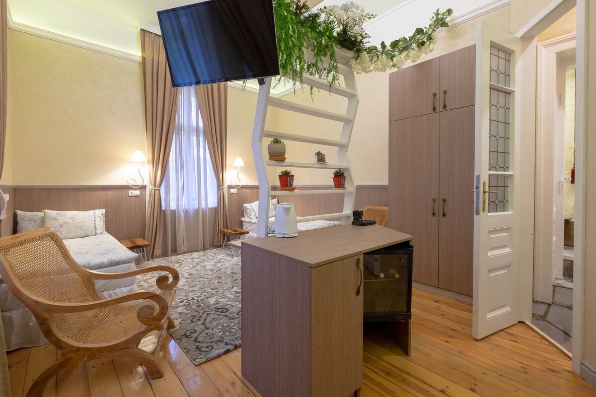 Basic Apartment | Egyptian cotton sheets, soundproofing, iron/ironing board, WiFi (free)