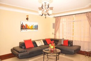 Appartement, 1 tweepersoonsbed, niet-roken | Woonkamer | Flatscreentelevisie