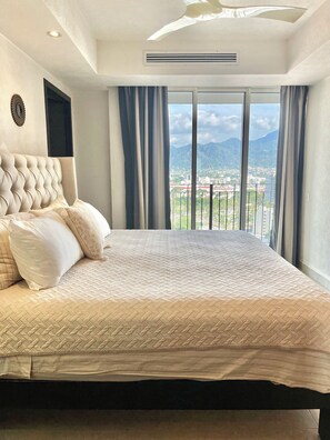 2 bedrooms, in-room safe, iron/ironing board, travel cot
