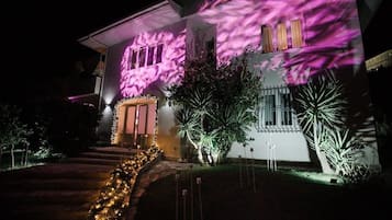 Front of property – evening/night