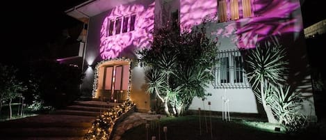 Front of property – evening/night