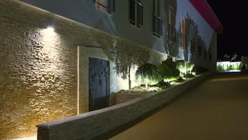 Front of property – evening/night