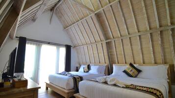 Family Double or Twin Room, 2 Double Beds | View from room