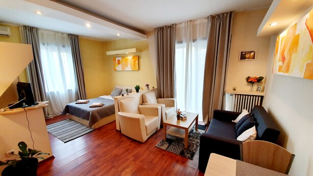 Interior - Black and White Apartments (Bucharest)
