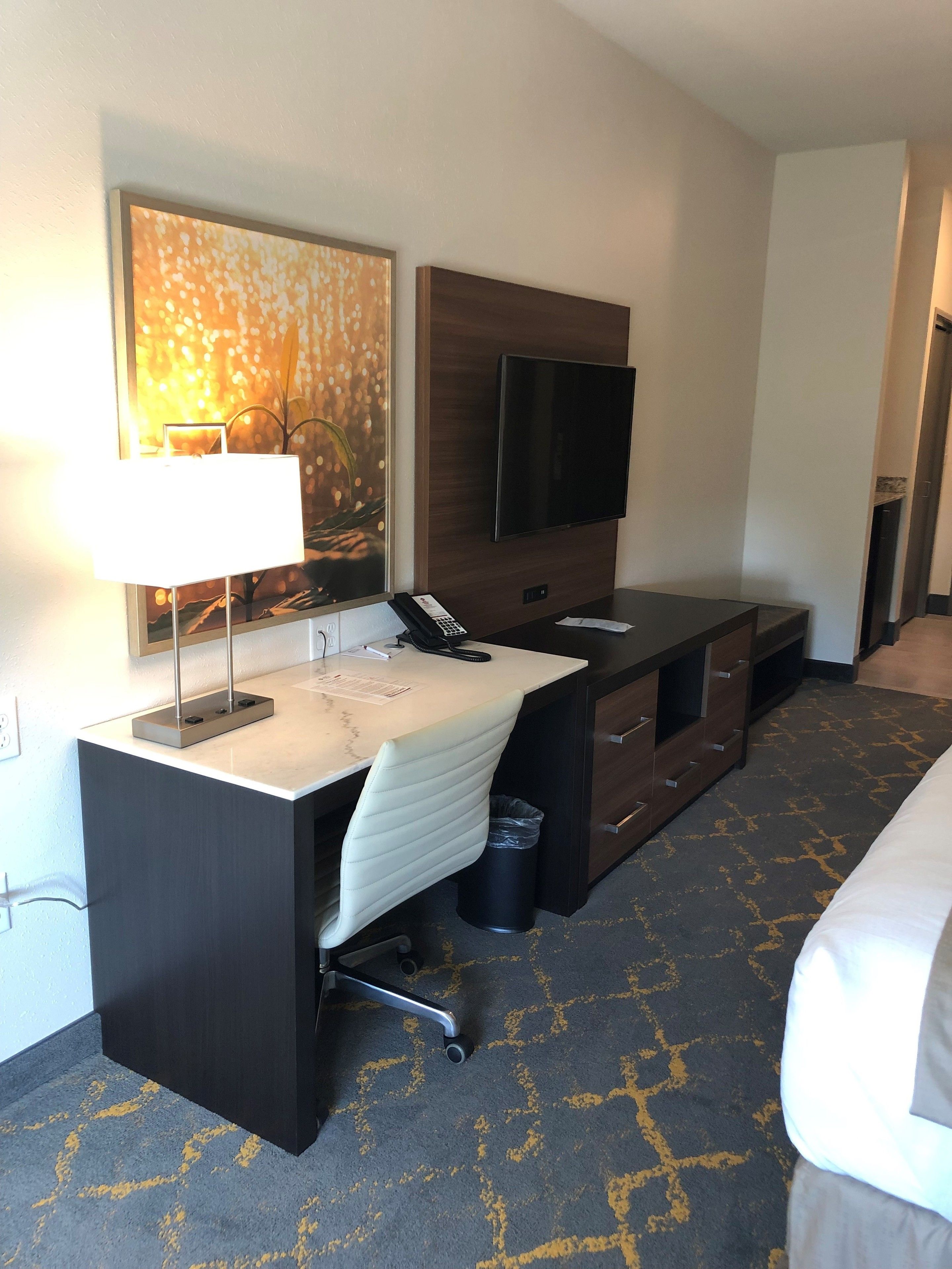 standard room, 2 queen beds, non smoking, refrigerator & microwave | desk, laptop workspace, blackout curtains, iron/ironing board