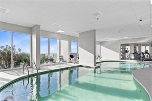 Indoor pool, a heated pool