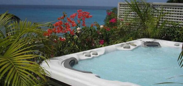 Outdoor spa tub - Reeds Penthouse 14 (Weston)