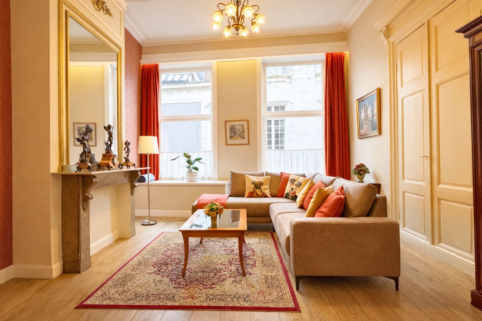 Televisie, een dvd-speler, boeken en een filmbibliotheek