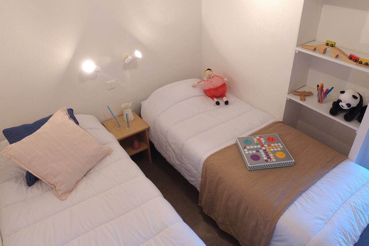 Individualmente decorados, individualmente mobiliados, roupa de cama