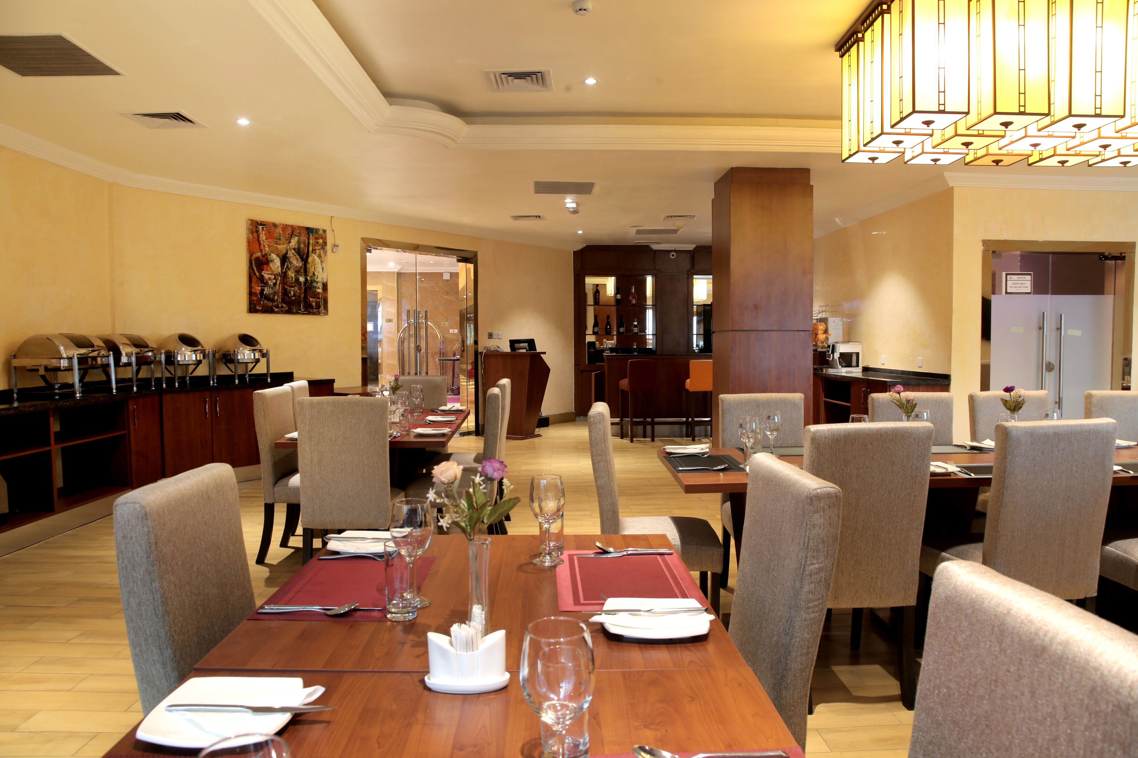 daily buffet breakfast (ngn 8500 per person)