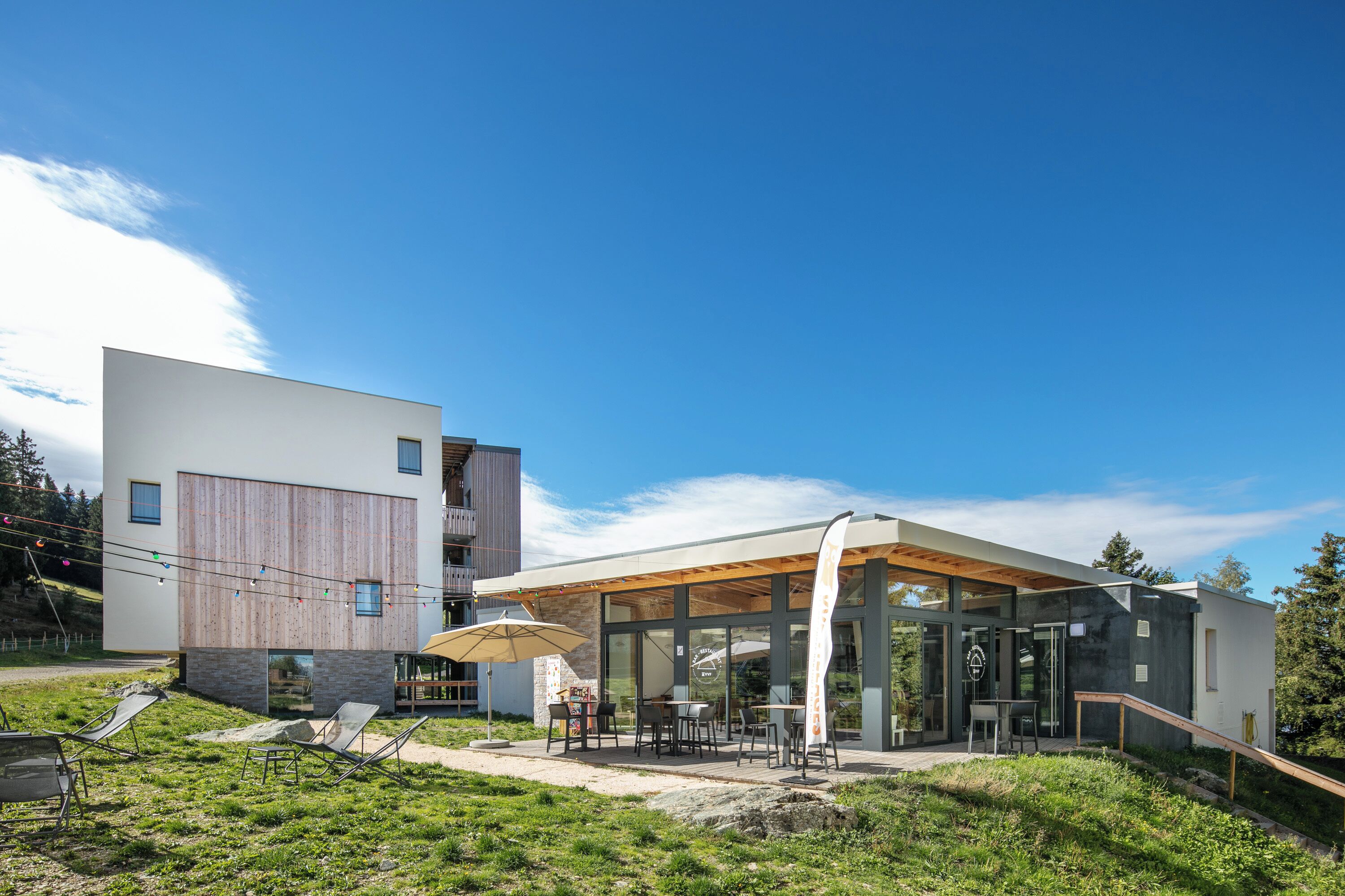 Façade de l’hébergement