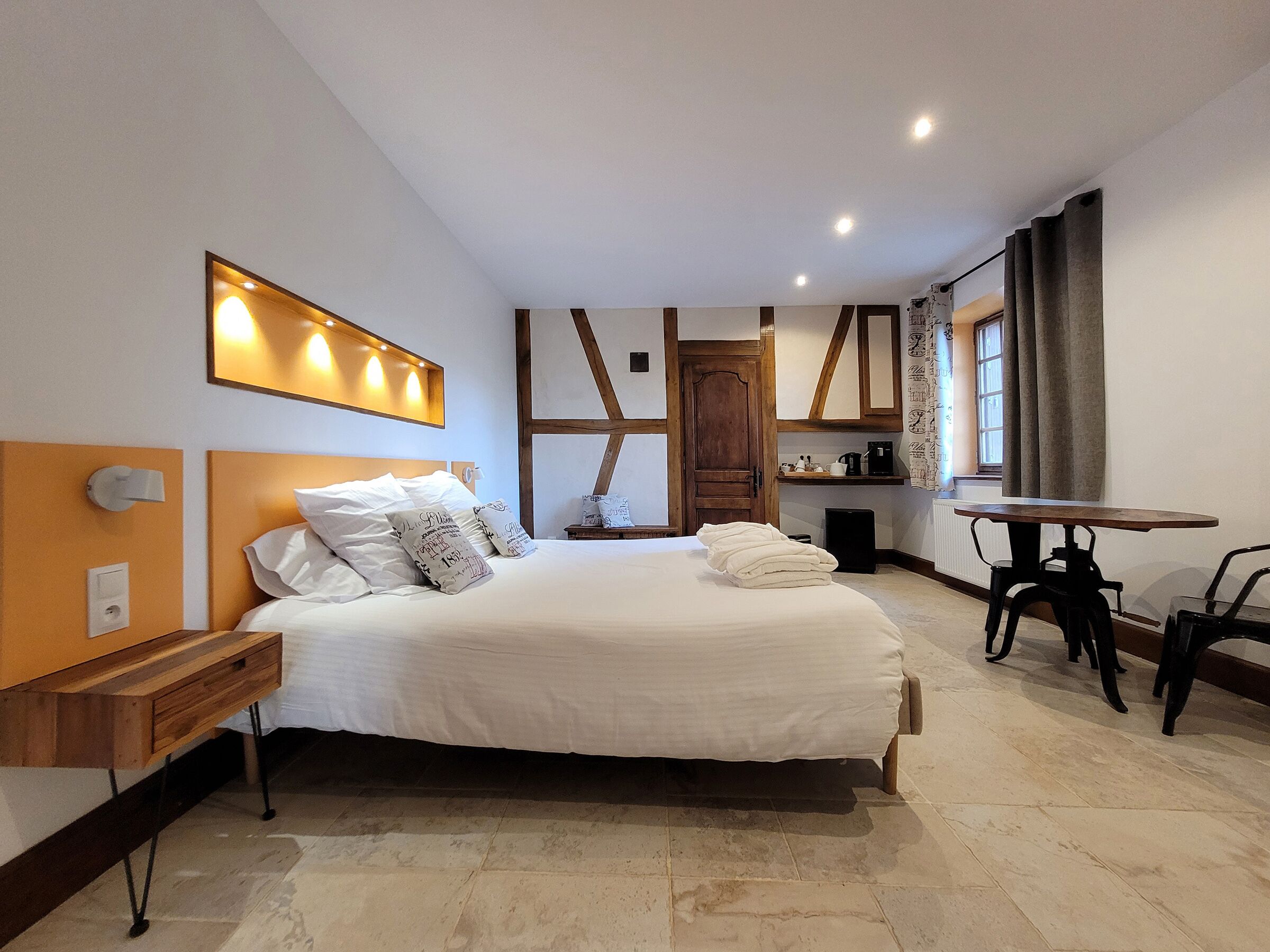 Chambre Double Luxe, salle de bains attenante, vue jardin (Avec Sauna )