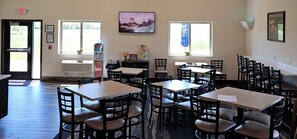 Free daily self-service breakfast 