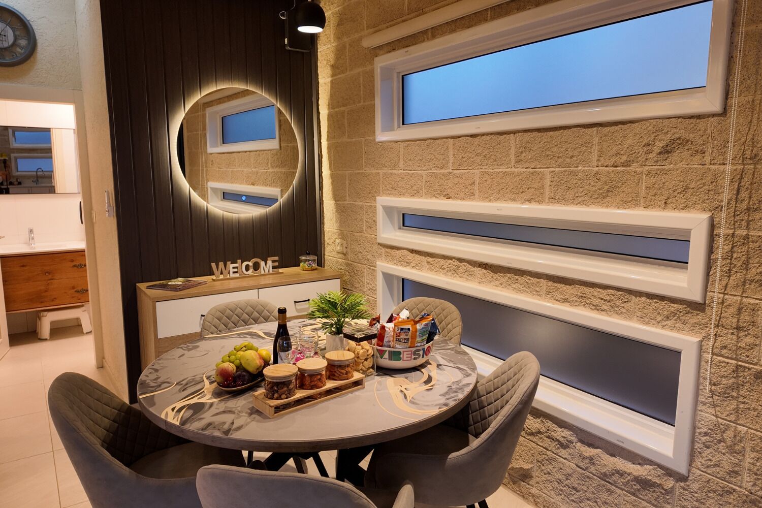 Premium bedding, memory-foam beds, free minibar, desk