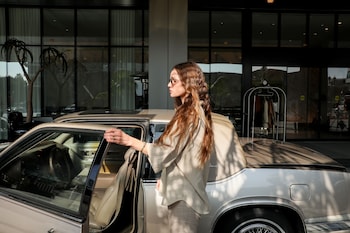 Hotel entrance at The Godfrey Hotel Hollywood
