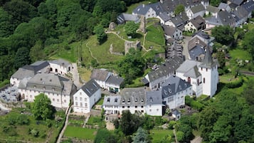 Vue sur la campagne depuis l’hébergement