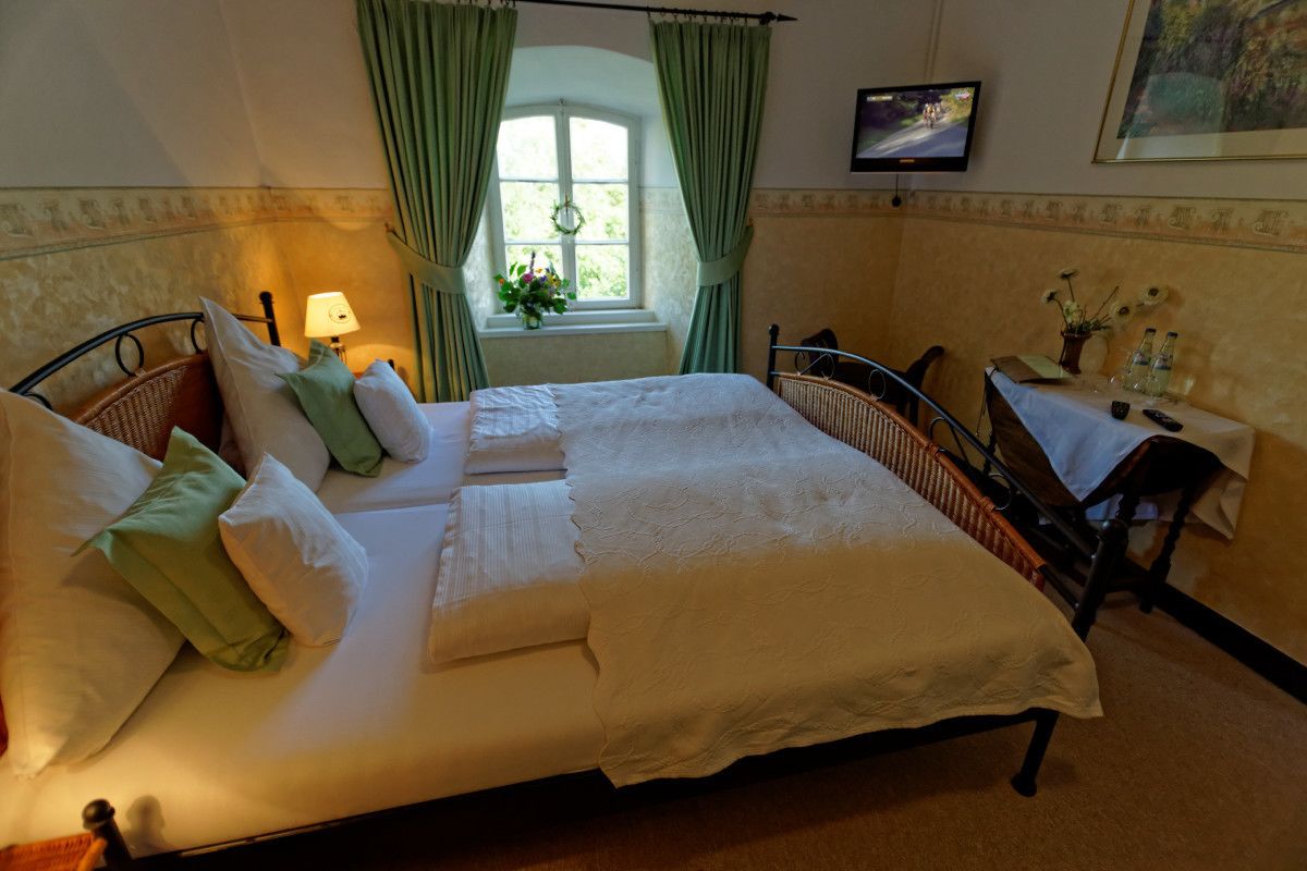 individually decorated, iron/ironing board, bed sheets