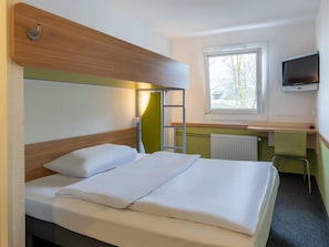 1 sovrum, skrivbord, gratis wi-fi och sängkläder