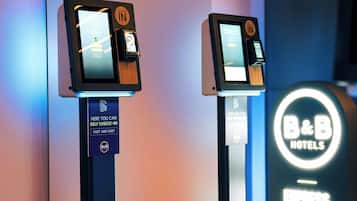 Check-in/check-out kiosk
