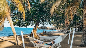 Private beach, white sand, 2 beach bars