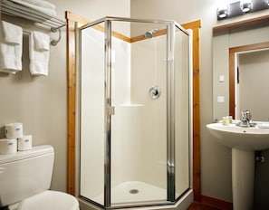 Apartment (Great Location in Waterfront Building) | Bathroom | Separate tub and shower, deep soaking tub, towels