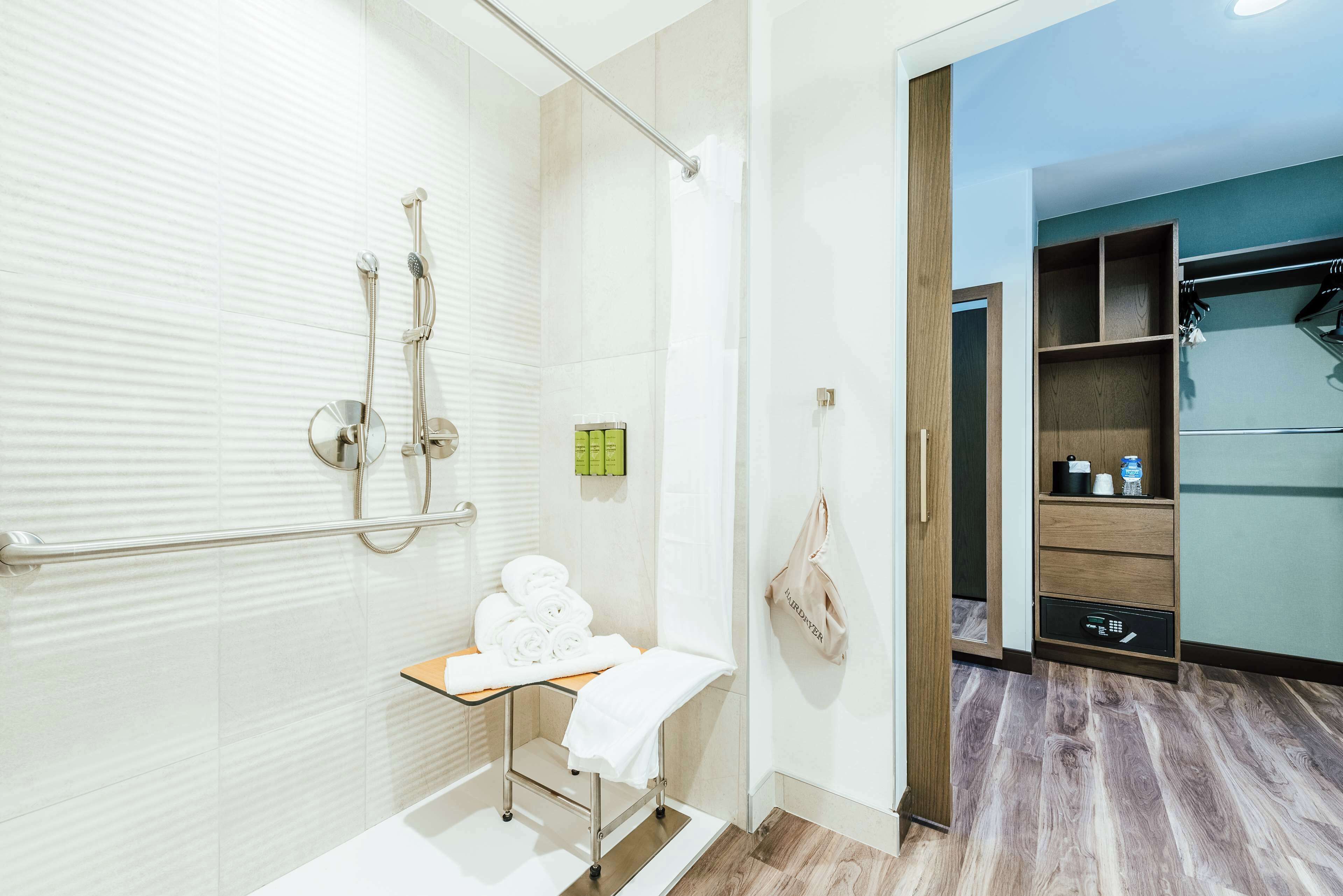 suite, 1 bedroom, accessible (roll-in shower) | bathroom shower