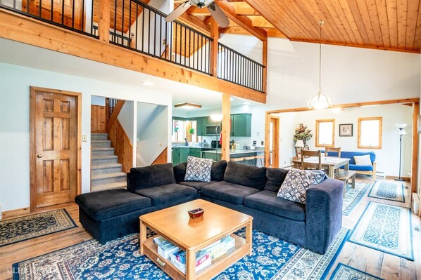 TV, fireplace, DVD player