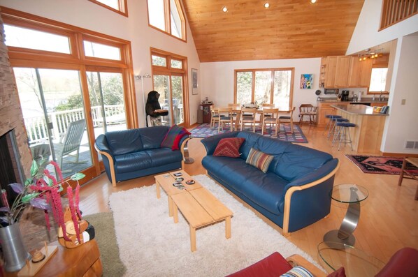 TV, fireplace, DVD player