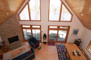 Cheminée, lecteur de DVD