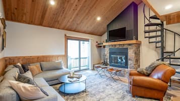 TV, fireplace, DVD player