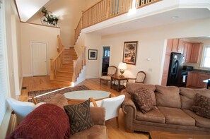 Fireplace, DVD player