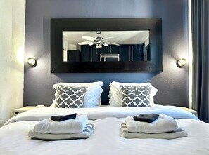 11 bedrooms, memory-foam beds, desk, iron/ironing board