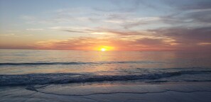 Chaises longues, serviettes de plage