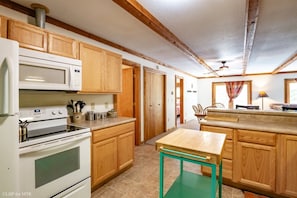 Fridge, oven, stovetop, dishwasher