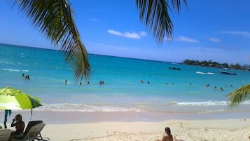 Beach nearby, sun-loungers