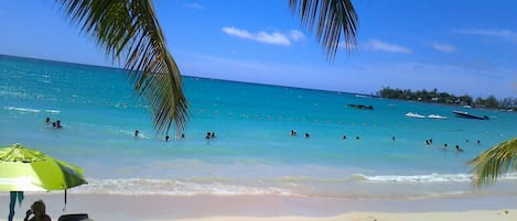 Beach nearby, sun-loungers