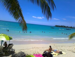 Beach nearby, sun-loungers