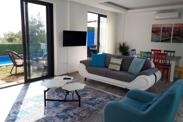 Open plan living area