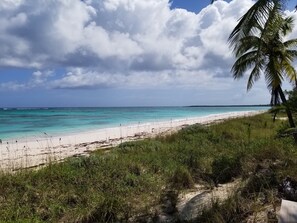 Plage, chaises longues, serviettes de plage