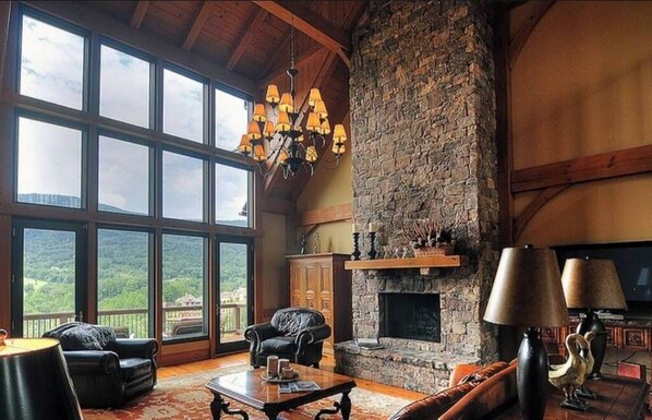 Smart TV, fireplace, stereo, offices