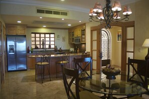 Dining - Closest to the Ocean 3rd floor.  BradAndJoeyRentals - Villa La Estancia (Nuevo Vallarta)